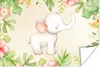 MuchoWow® Poster Elefant - Blumen - Pflanzen - Dschungel Produktbild-Vorschau 1