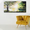 Coloray Glasbild 140x70  Wandbild Glasbilder Bäume Wasser Produktbild-Vorschau 3