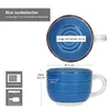6er Set Blue Jumbotasse 400ml 6 Personen blaue XL-Becher Produktbild-Vorschau 5