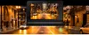 A dash cam displaying a city street scene at night, with the dash cam itself in the foreground. Produktbild-Vorschau