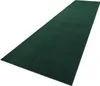 A dark green rug is shown from a diagonal angle against a white background. Produktbild-Vorschau