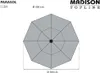 Madison Parasol Elba 300 cm Gris Voir les images du produit 6