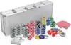 TRMLBE Laser Poker Chips 500 Chips Poker Case 12 Gram Metal Podgląd zdjęcia produktu 1