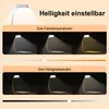 Leselampe Buch Klemme Aufladbar 3 Farbtemperatur Dimmbar Produktbild-Vorschau 2