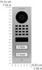 DoorBird D1102V IP Vid. Türst. V2A Edels. 2 Ruftasten Produktbild-Vorschau 1