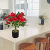 Rosier Rose Plante Artificielle Artificiel avec Floraisons Voir les images du produit 5