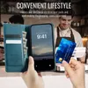 Étui en cuir pour iPhone 14, protection RFID, fermeture Voir les images du produit 7