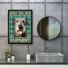 Irischer Wolfshund - Bist du am Pupsen? Hunde Poster Produktbild-Vorschau 4