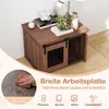 GOPLUS Hundekäfig Holz, Hundebox für Zuhause mit Produktbild-Vorschau 4