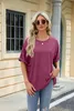 ASKSA Damen T-Shirt Sommer Kurzarm Oversized Rundhals Produktbild-Vorschau 2