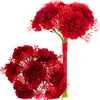 Bouquet con 7 garofani Garofani rossi Fiori artificiali Anteprima dell’immagine prodotto 1