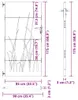 vidaXL Tuinpoort 85x175 cm, Cortenstalen uitvoering, Productafbeelding-voorbeeld 6