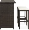 A bar set with a table and two stools, shown from a side-front angle against a white background. Náhled obrázku produktu