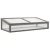 vidaXL Hochbeet mit Gewächshaus 110x54x120 cm Massivholz Produktbild-Vorschau 9