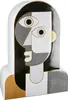 Gilde Gesichtsvase, "Picassa", Fraumotiv, Keramik, grau, Voir les images du produit 1
