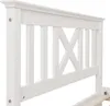 (90 x 200 cm, bílá) Dřevěná jednolůžková postel z roštu s Náhled obrázku produktu 5