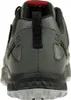 The back view of a gray and black hiking shoe. Voir les images du produit