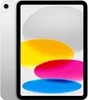 A silver Apple iPad is shown from the front and side, with a colorful abstract wallpaper on its screen. Produktbild-Vorschau