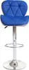 A blue and silver adjustable bar stool is shown against a white background. Náhľad obrázku produktu