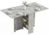 Klappbarer Holztisch fš¹r 4-6 Personen mit Rollen, 75 x 140 Produktbild-Vorschau 1