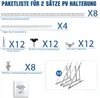4X PV Halterung 118cm Solarmodul Balkonkraftwerk Flachdach Produktbild-Vorschau 7