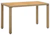 vidaXL Gartentisch Beige 123x60x74 cm Poly Rattan & Produktbild-Vorschau 6