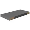 vidaXL Schweberegale 2 Stk. Hochglanz-Grau 50x23x3,8 cm MDF Produktbild-Vorschau 15