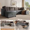 Merax Modulares U-Sofa mit Stauraum, 6-Sitzer Ecksofa Produktbild-Vorschau 13