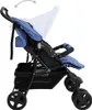 vidaXL Zwillingskinderwagen Marineblau Stahl Produktbild-Vorschau 4