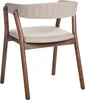 BELIANI Esszimmerstuhl 2er Set Beige Stoffbezug Gepolstert Produktbild-Vorschau 6