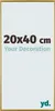 Cadre photo, 20x40 cm, or, plastique, Evry Voir les images du produit 1