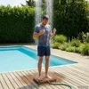 vidaXL Douche de jardin en bois composite (WPC) et en acier Voir les images du produit 2