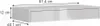 Vicco Wandregal Sherry, 81.4 x 12 cm mit Schublade, Produktbild-Vorschau 3