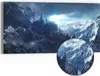 DEQORI Hybrid Leinwand Bild 60x30 cm 'Gipfel der Zukunft' Produktbild-Vorschau 1