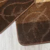 Badteppich Set 3-TLG. Braun/Beige Leaves - rutschfest & Produktbild-Vorschau 5