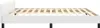 A side view of a white bed frame with a slatted wooden base, shown against a white background. Náhled obrázku produktu