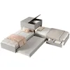 MODFU Eckbett Polsterbett 90x200 mit Ausziehbett Jugendbett Produktbild-Vorschau 6