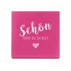 itenga 80x Serviette Schön dass du da bist fuchsia pink Produktbild-Vorschau 2