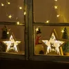 2 stuks LED-houten sterren, bruin, kerstdecoratie, 30 cm Productafbeelding-voorbeeld 3