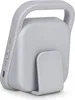 The back view of a gray baby monitor with a handle and a kickstand. Náhled obrázku produktu