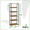 Regał na książki dąb biblioteczka do salonu 60x30x178 VR39O Podgląd zdjęcia produktu 3
