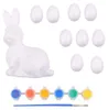 Leantoys Osterset Styroporeier 9-tlg. Hasenfigur bemalen Produktbild-Vorschau 2