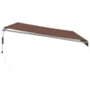 vidaXL Markiza automatyczna brązowa 500x350 cm Podgląd zdjęcia produktu 4
