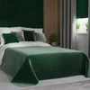 Copriletto VELVI 010 verde scuro 220x240 cm Mybesthome Anteprima dell’immagine prodotto 1