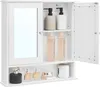 Armoire de toilette Barkley | 56,5 x 13 x 58,5 cm | Blanc Voir les images du produit 3