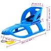vidaXL Sáňky s opěradlem modré 102,5x40x23 cm Polypropylen Náhled obrázku produktu 6