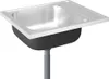 Küchenspüle mit Abtropfset Silbern 500x600x155 mm Edelstahl Produktbild-Vorschau 5