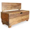 The Living Store Sitzbank Altholz Massiv 86 x 40 x 60 cm Produktbild-Vorschau 3