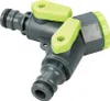2-Wege-Wasserhahn-Verteiler 3/4 Zoll BSP auf 1/2 Zoll Produktbild-Vorschau 1