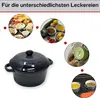 ToCi 4 x Auflaufschalen mit Deckel Ofenformen Keramik 200 Produktbild-Vorschau 3